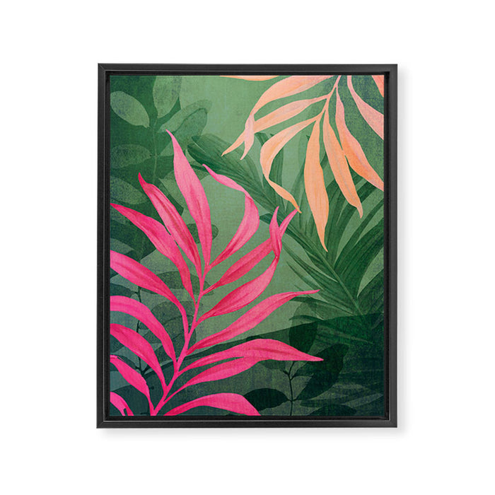 Abstract Art Tropical Garden 5 Framed Canvas Print Gallery Image 1