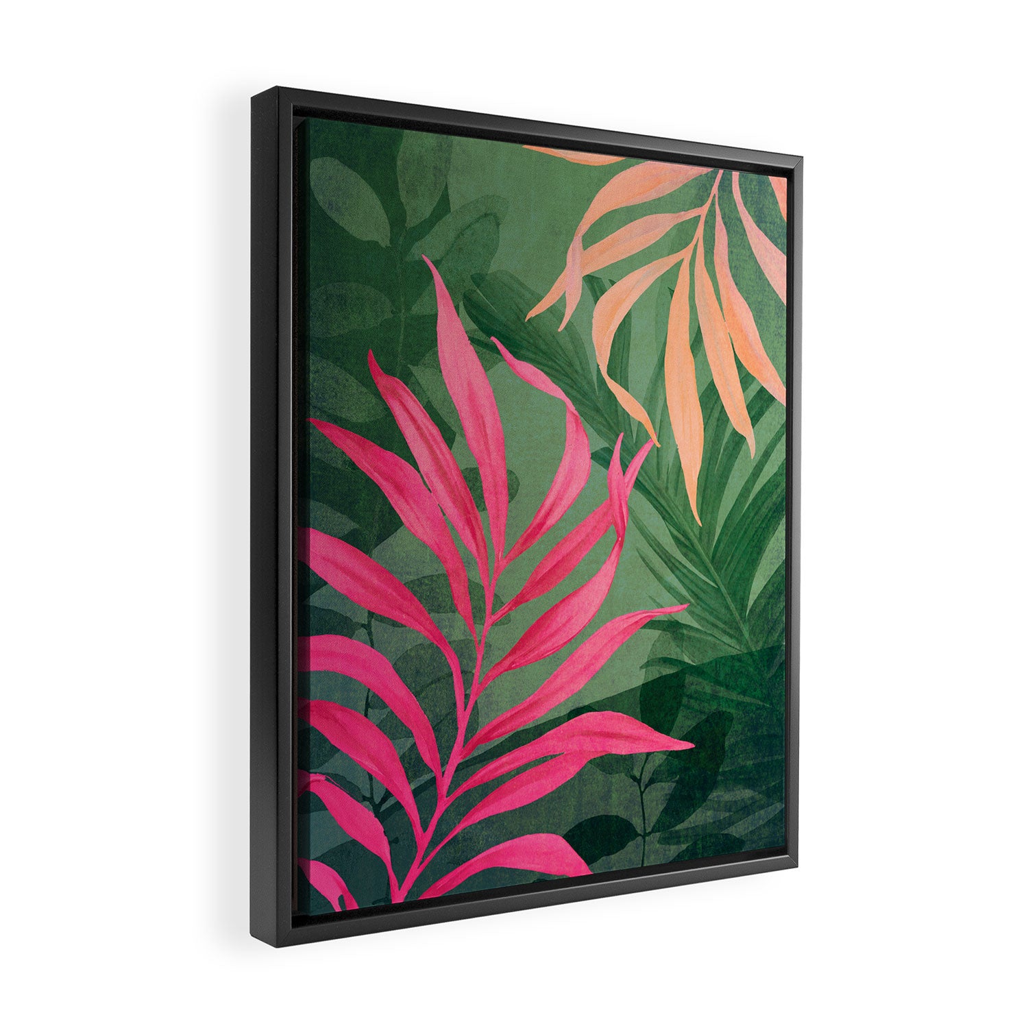 Abstract Art Tropical Garden 5 Framed Canvas Print Gallery Image 2