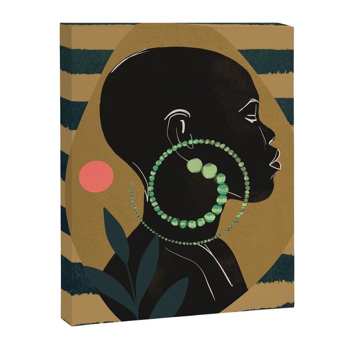 Abstract Art Tropical Girl Canvas Print Gallery Image 1