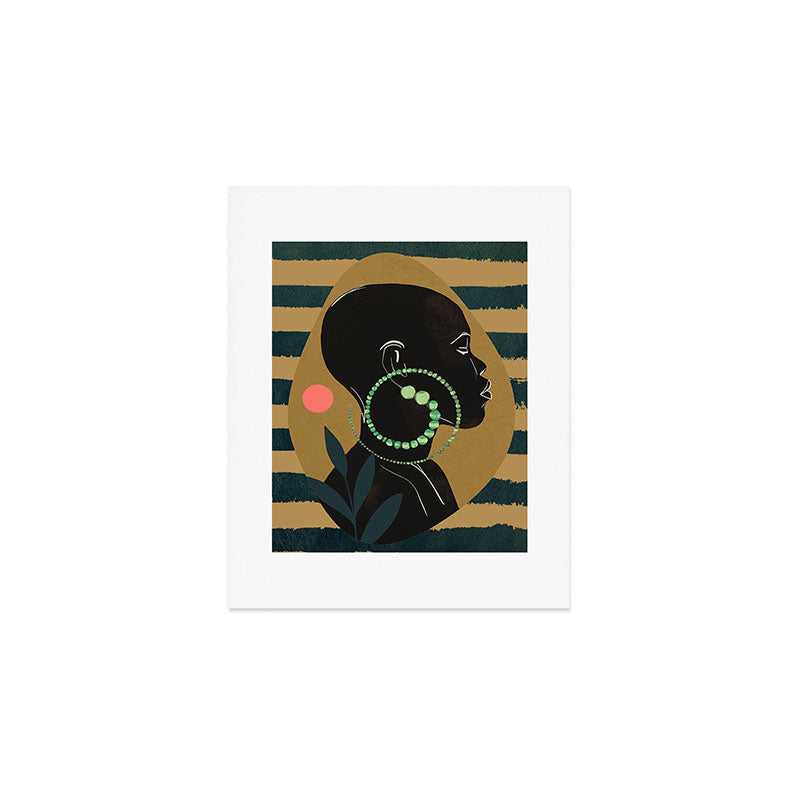 Abstract Art Tropical Girl Art Print Gallery Image 1