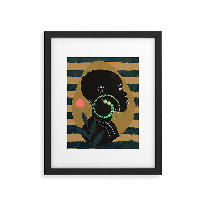 Abstract Art Tropical Girl Framed Art Print Gallery Image 1