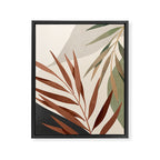Abstract Art Tropical Leaves 11 Framed Canvas Print Gallery Image 6