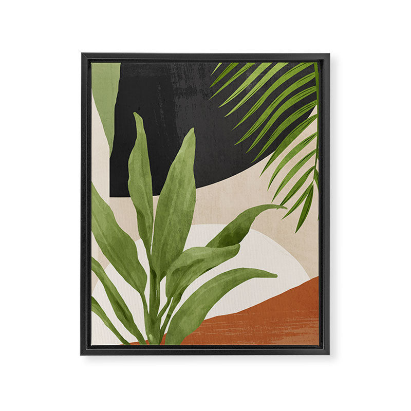 Abstract Art Tropical Leaf 11 Framed Canvas Print Gallery Image 6