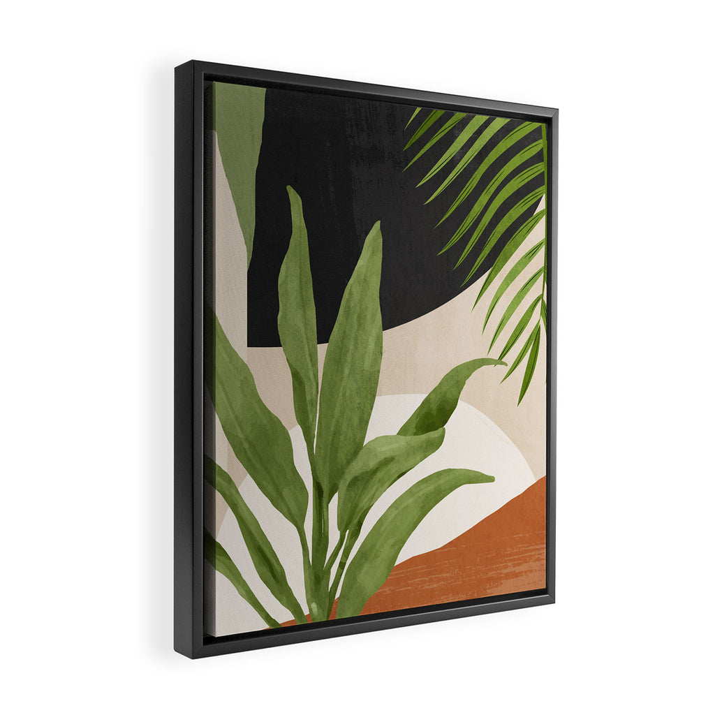 Abstract Art Tropical Leaf 11 Framed Canvas Print Gallery Image 2