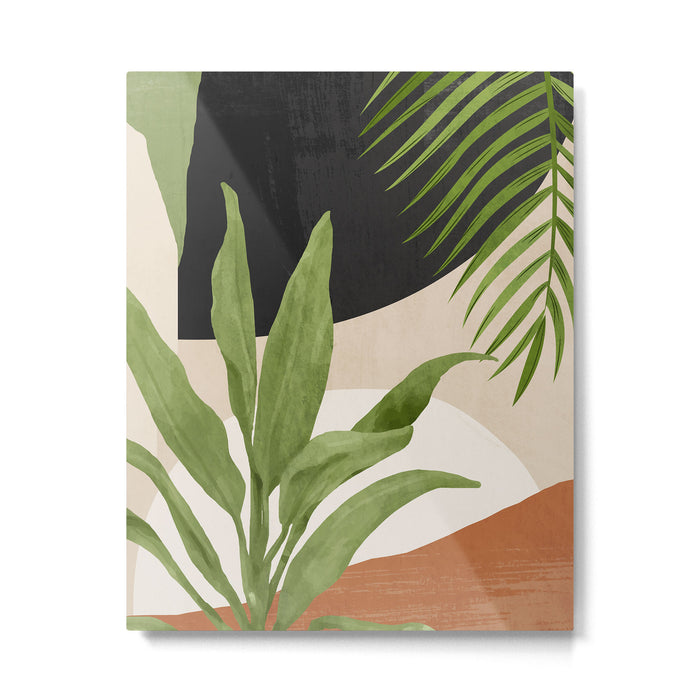 Abstract Art Tropical Leaf 11 Metal Print Gallery Image 1