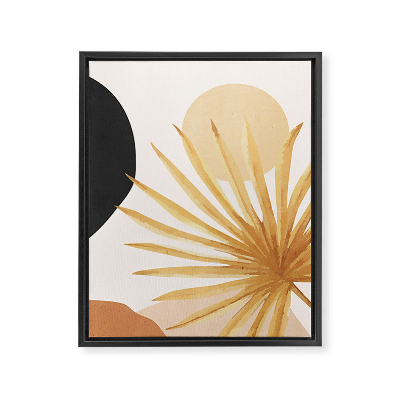 Abstract Art Tropical Leaf 14 Framed Canvas Print Gallery Image 6