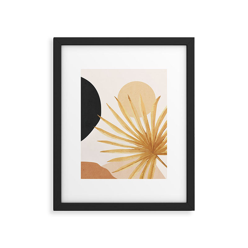 Abstract Art Tropical Leaf 14 Framed Art Print Gallery Image 5