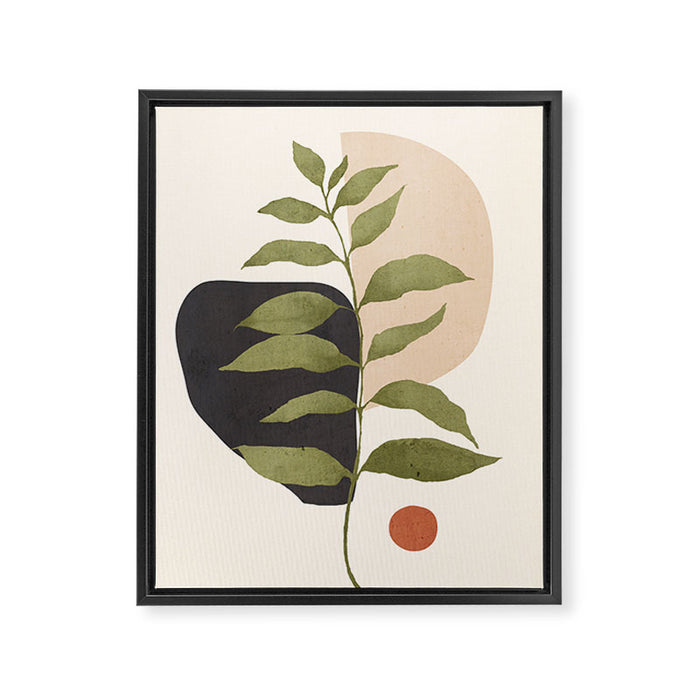 Abstract Art Tropical Leaf 21 Framed Canvas Print Gallery Image 1