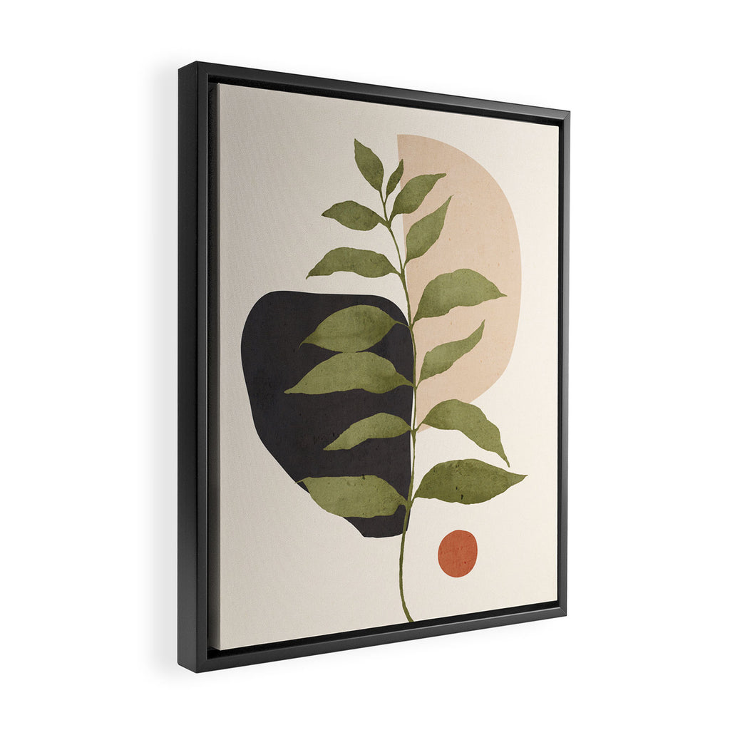 Abstract Art Tropical Leaf 21 Framed Canvas Print Gallery Image 2