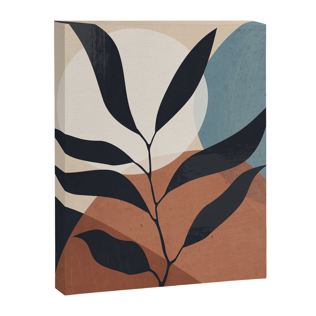 Abstract Art Tropical Leaf Canvas Print Gallery Image 6