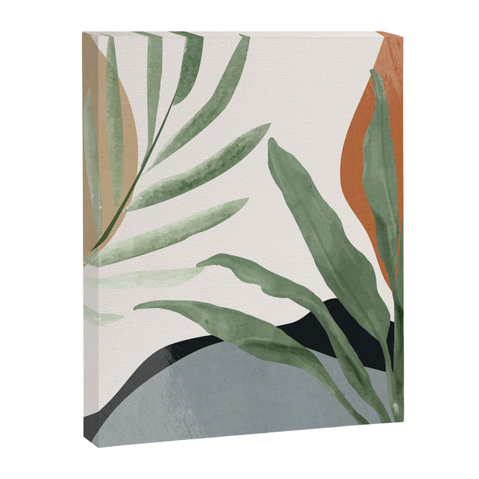 Abstract Art Tropical Leaves 10 Canvas Print Gallery Image 1