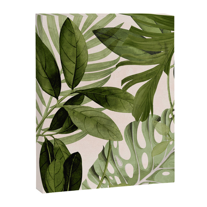 Abstract Art Tropical Leaves 100 Canvas Print Gallery Image 1