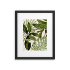 Abstract Art Tropical Leaves 100 Framed Art Print Gallery Image 5
