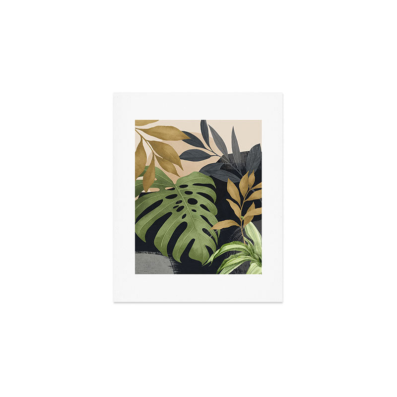 Abstract Art Tropical Leaves 101 Art Print Gallery Image 1