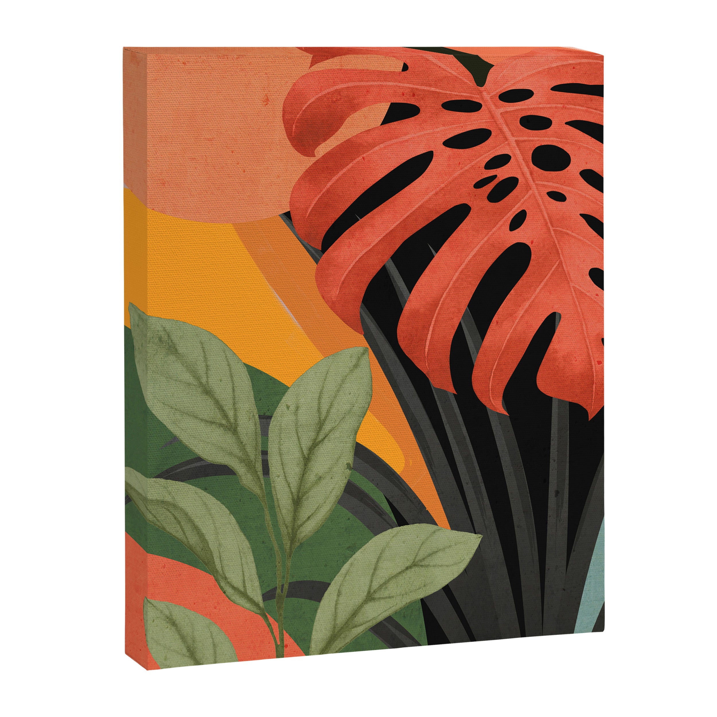 Abstract Art Tropical Leaves 109 Canvas Print Gallery Image 6