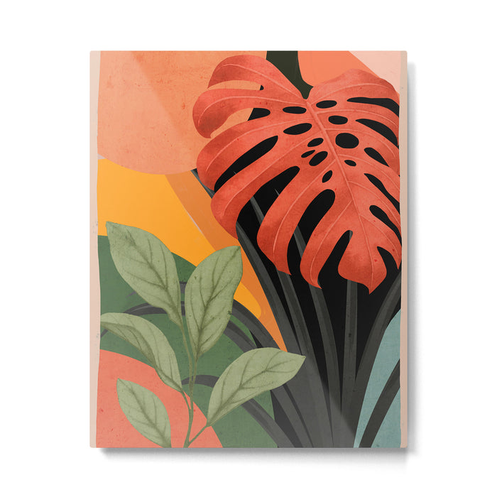 Abstract Art Tropical Leaves 109 Metal Print Gallery Image 1