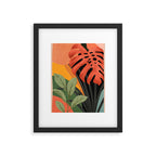 Abstract Art Tropical Leaves 109 Framed Art Print Gallery Image 5