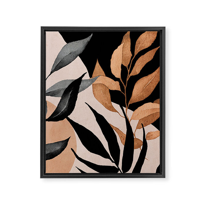 Abstract Art Tropical Leaves 115 Framed Canvas Print Gallery Image 1