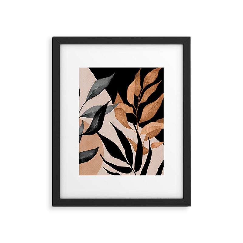 Abstract Art Tropical Leaves 115 Framed Art Print Gallery Image 5