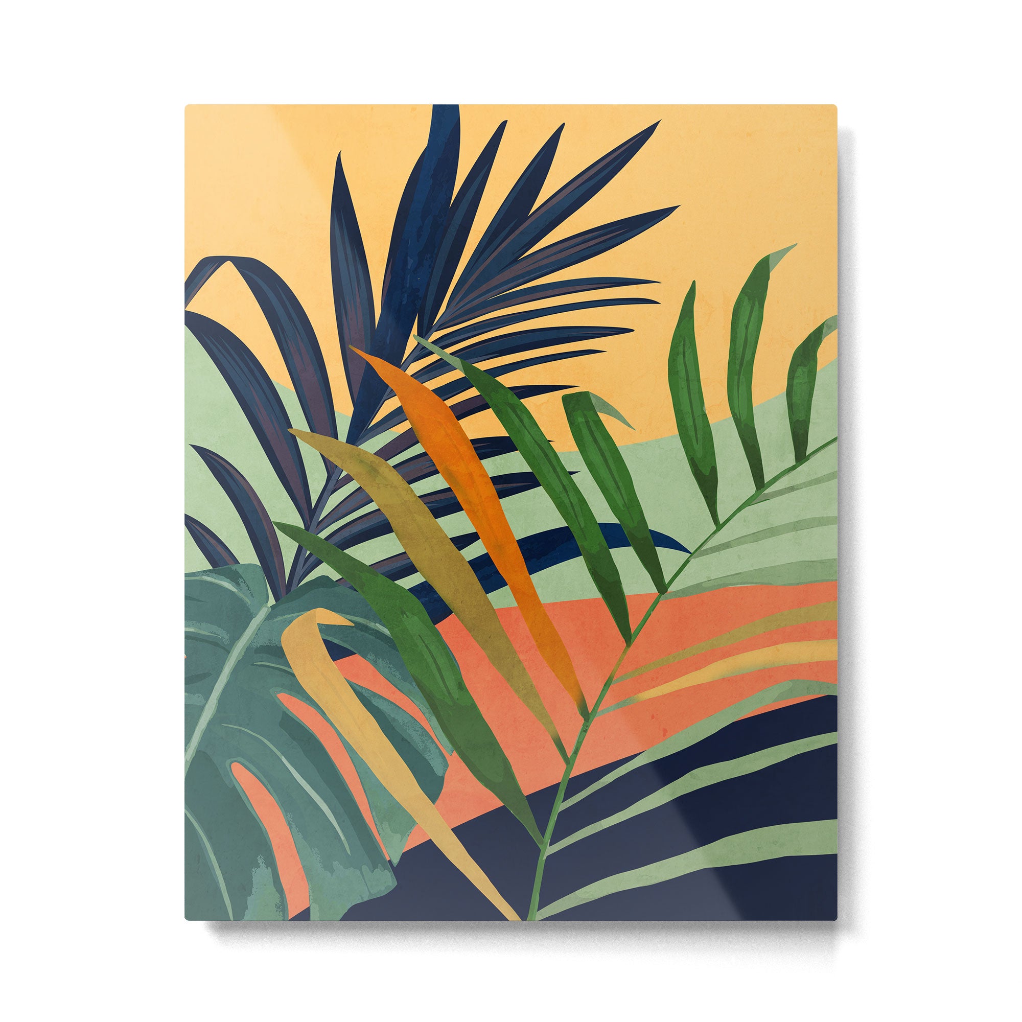 Abstract Art Tropical Leaves 117 Metal Print Gallery Image 4