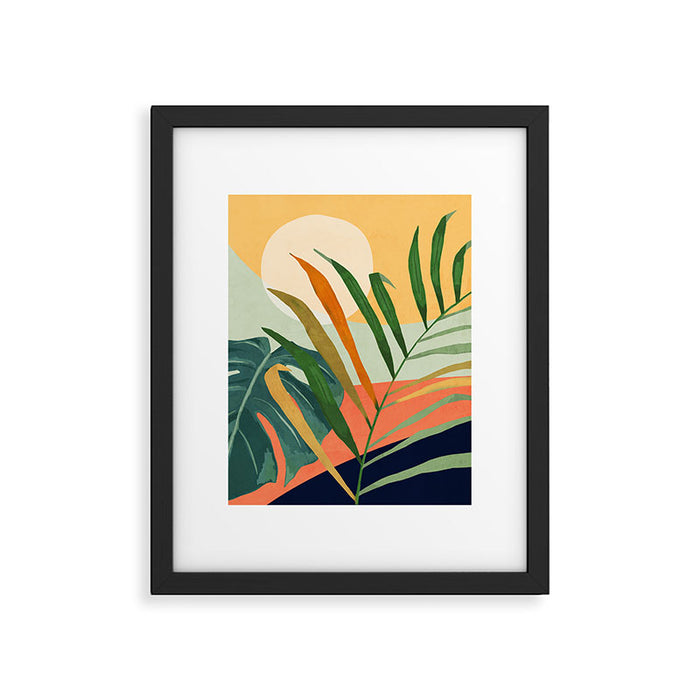 Abstract Art Tropical Leaves 118 Framed Art Print Gallery Image 1