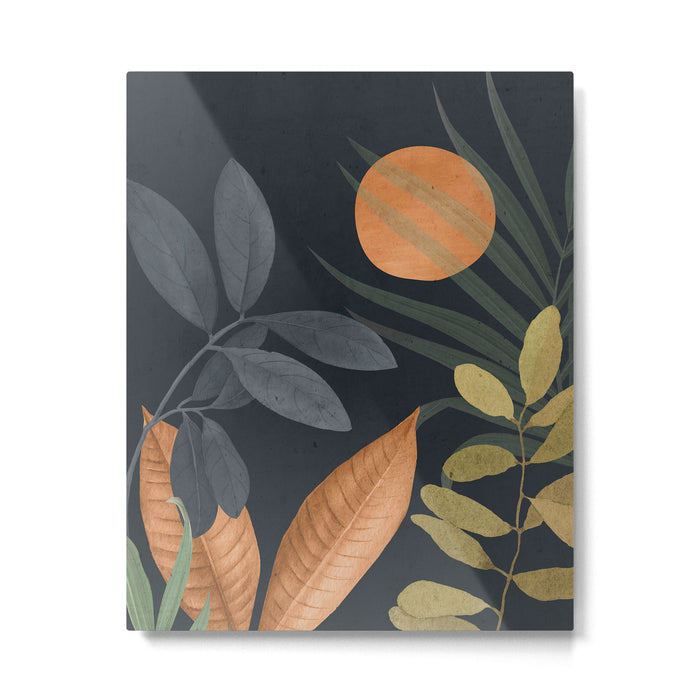 Abstract Art Tropical Leaves 119 Metal Print Gallery Image 1