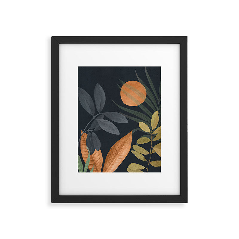 Abstract Art Tropical Leaves 119 Framed Art Print Gallery Image 5