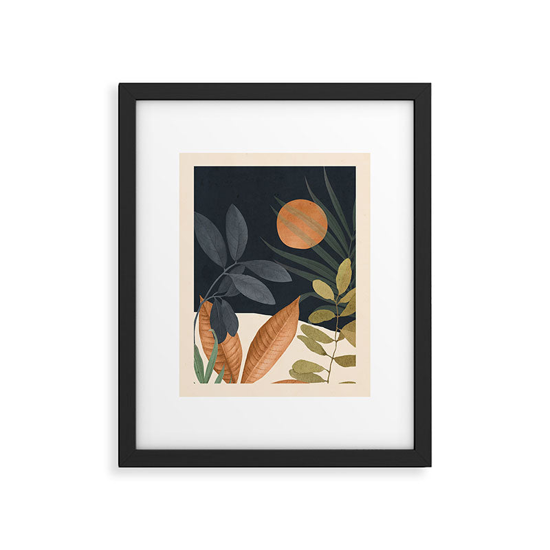 Abstract Art Tropical Leaves 122 Framed Art Print Gallery Image 5