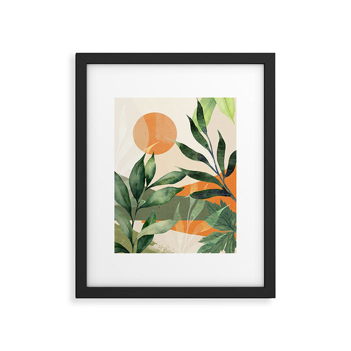 Abstract Art Tropical Leaves 123 Framed Art Print Gallery Image 1