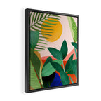 Abstract Art Tropical Leaves 126 Framed Canvas Print Gallery Image 2