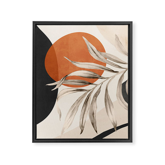 Abstract Art Tropical Leaves 133 Framed Canvas Print Gallery Image 1
