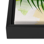 Abstract Art Tropical Leaves 140 Framed Canvas Print Gallery Image 3