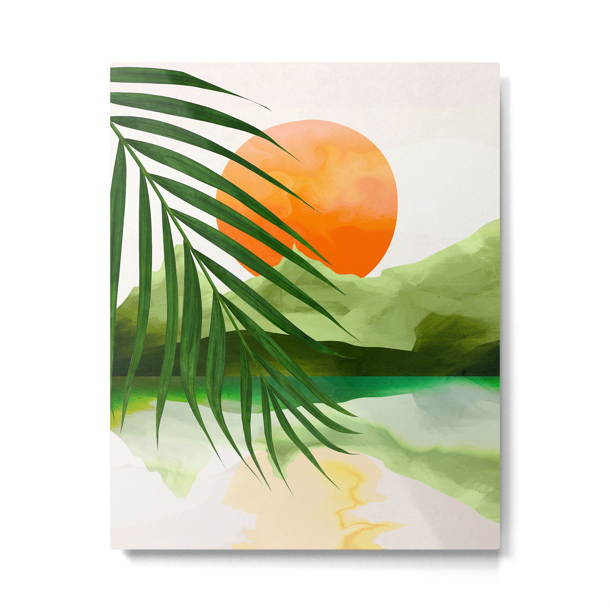 Abstract Art Tropical Leaves 140 Metal Print Gallery Image 4