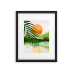 Abstract Art Tropical Leaves 140 Framed Art Print Gallery Image 5