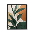 Abstract Art Tropical Leaves 147 Framed Canvas Print Gallery Image 6