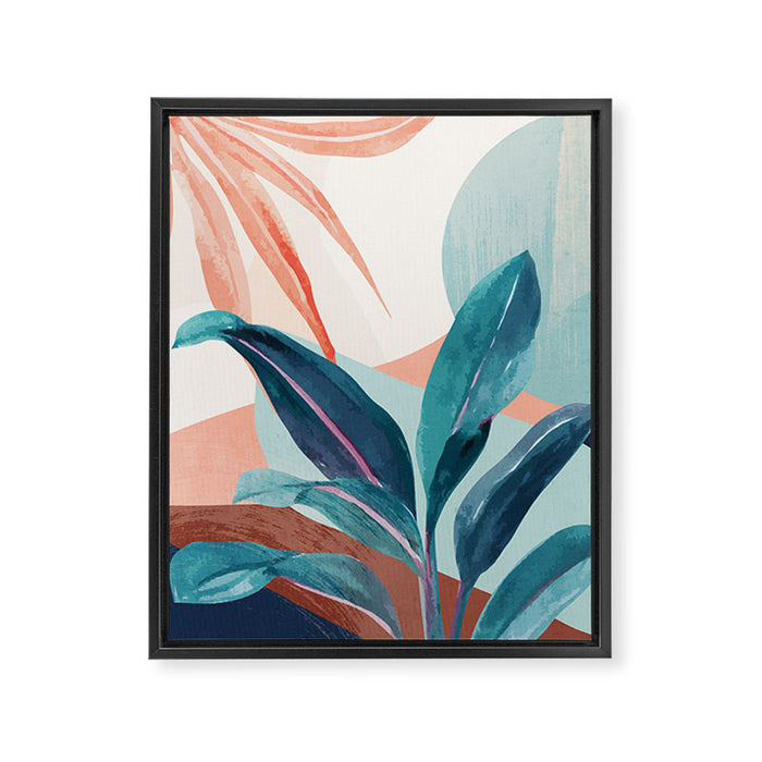 Abstract Art Tropical Leaves 15 Framed Canvas Print Gallery Image 1
