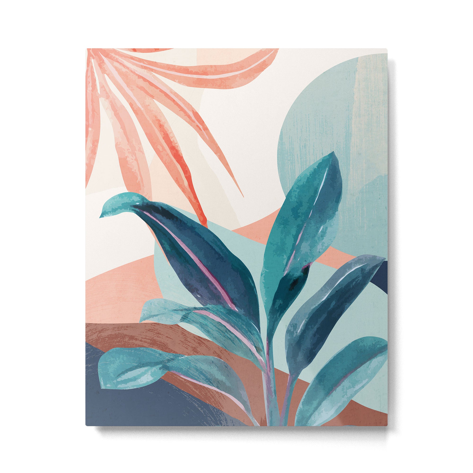 Abstract Art Tropical Leaves 15 Metal Print Gallery Image 4