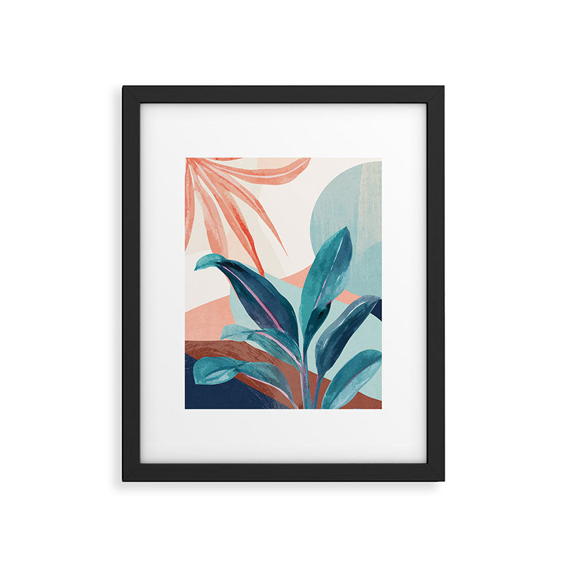 Abstract Art Tropical Leaves 15 Framed Art Print Gallery Image 5