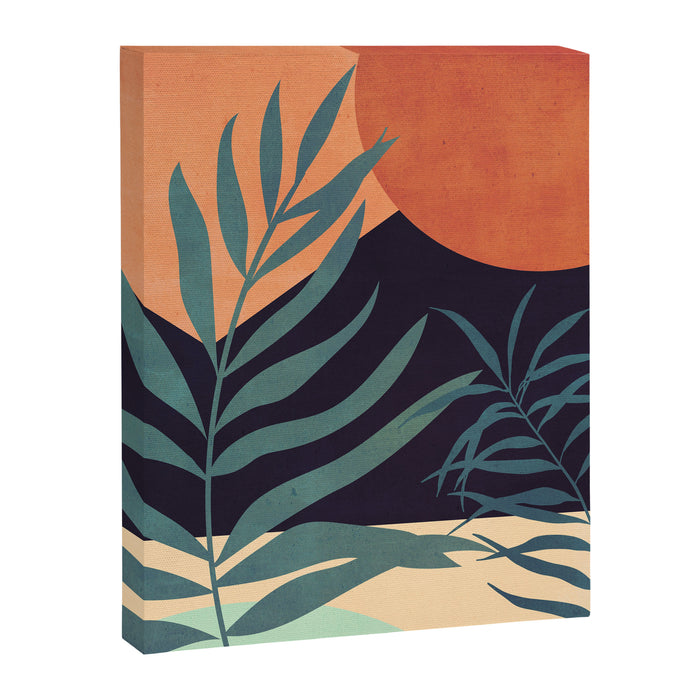 Abstract Art Tropical Leaves 16 Canvas Print Gallery Image 1