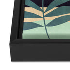 Abstract Art Tropical Leaves 16 Framed Canvas Print Gallery Image 3