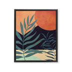 Abstract Art Tropical Leaves 16 Framed Canvas Print Gallery Image 6