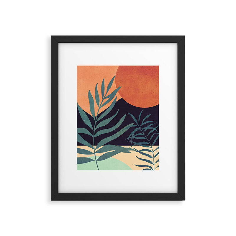 Abstract Art Tropical Leaves 16 Framed Art Print Gallery Image 5