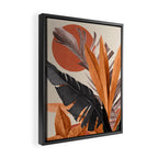 Abstract Art Tropical Leaves 160 Framed Canvas Print Gallery Image 2