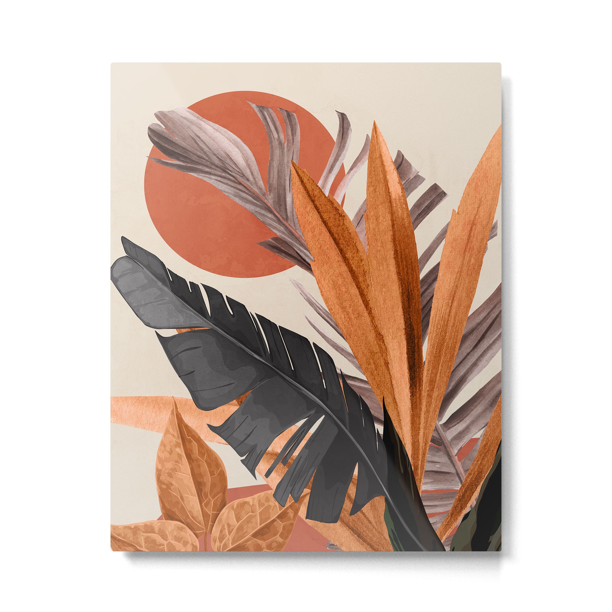 Abstract Art Tropical Leaves 160 Metal Print Gallery Image 4