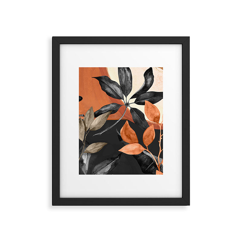 Abstract Art Tropical Leaves 161 Framed Art Print Gallery Image 5