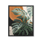 Abstract Art Tropical Leaves 162 Framed Canvas Print Gallery Image 6