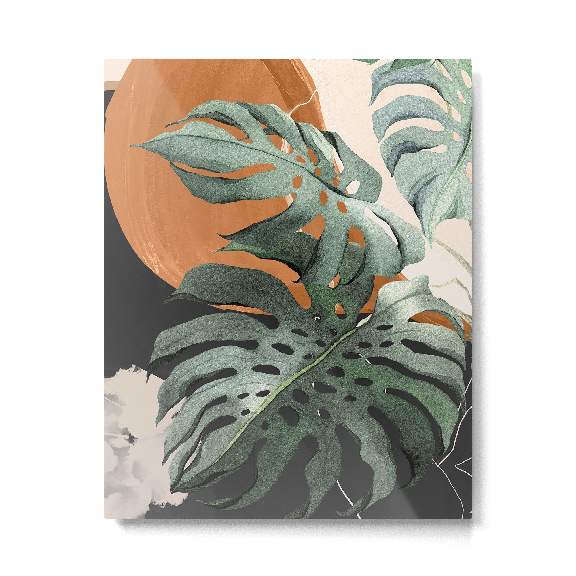 Abstract Art Tropical Leaves 162 Metal Print Gallery Image 4