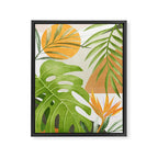 Abstract Art Tropical Leaves 20 Framed Canvas Print Gallery Image 6