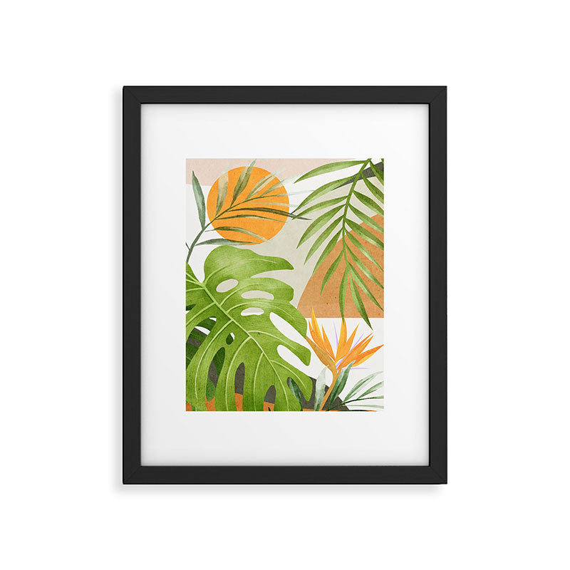 Abstract Art Tropical Leaves 20 Framed Art Print Gallery Image 5