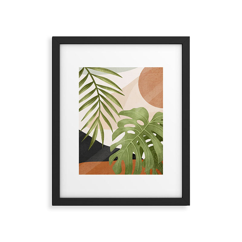 Abstract Art Tropical Leaves 21 Framed Art Print Gallery Image 5